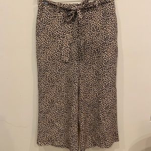 JCrew Leopard Culottes